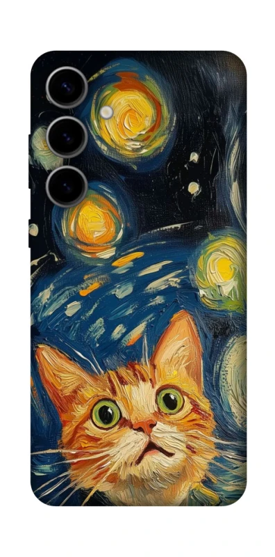 Чехол на Samsung Galaxy S25 FE paint cat фото 1 из 1
