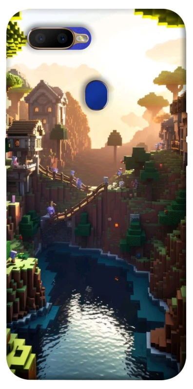 Чохол на Oppo A5s Minecraft sunset фото 1 з 1