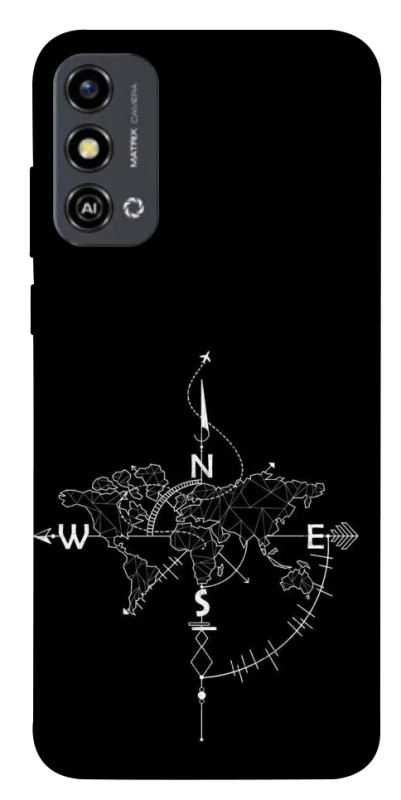 Чохол на ZTE Blade A53 Travel Map фото 1 з 1