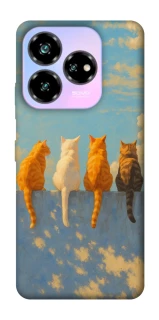 Чохол на ZTE Nubia V60 Desing cats on wall фото 1 з 1