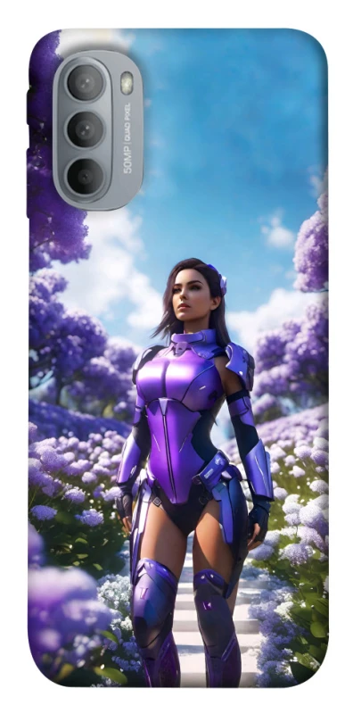 Чохол на Motorola Moto G31 Cyber space girl ver.4 фото 1 з 1