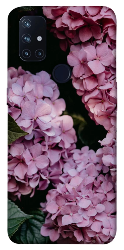 Чохол на OnePlus Nord N10 5G Рожеві гартензії фото 1 з 1