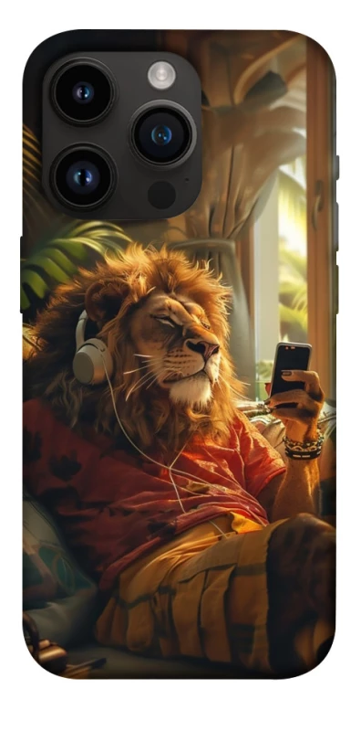 Чехол на Apple iPhone 14 Pro (6.1") Лев v2 фото 1 из 1