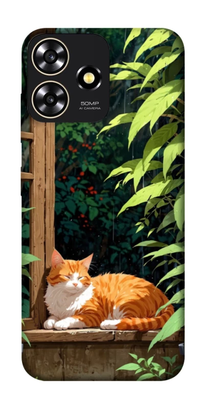 Чохол на ZTE Blade A73 4G red cat фото 1 з 1