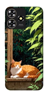 Чехол на ZTE Blade A73 4G red cat фото 1 из 1