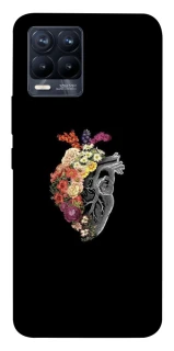 Чохол на Realme 8 Heart with flowers фото 1 з 1