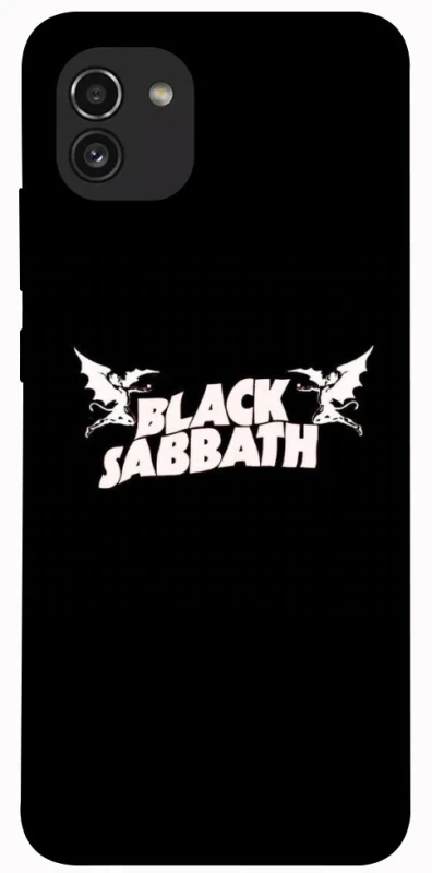 Чохол на Samsung Galaxy A03 Black Sabbath logo ver.2 фото 1 з 1