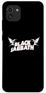 Чехол на Samsung Galaxy A03 Black Sabbath logo ver.2 фото 1 из 1