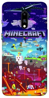 Чехол на OnePlus 7 Minecraft world фото 1 из 1