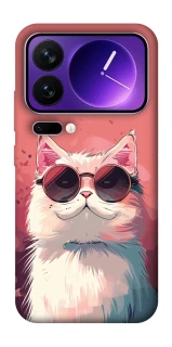 Чехол на Xiaomi 17 Pro Max Сat with glasses фото 1 из 1