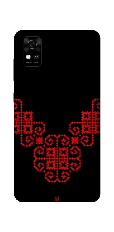 Чохол на ZTE Blade A31 Чорно-червона вишиванка фото 1 з 1