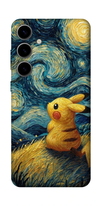 Чохол на Samsung Galaxy S25 Pikachu and Van Gogh фото 1 з 1