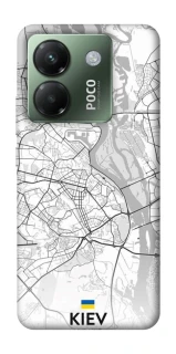 Чохол на Xiaomi Poco M7 pro 5G Kiev white map фото 1 з 1