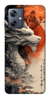 Чохол на Motorola Moto G54 white dragon фото 1 Чохол на Motorola Moto G54 white dragon фото 1 з 1