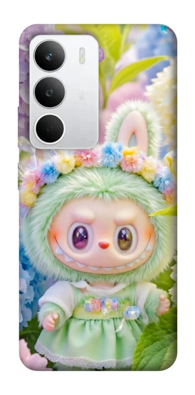 Чохол на Realme C71 Labubu & Flowers ver.2 фото 1 з 1