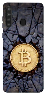 Чохол на Samsung Galaxy A21 Bitcoin cracks фото 1 з 1
