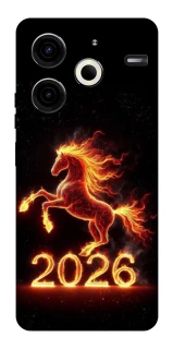 Чохол на TECNO Pova 6 Neo (LI6) Red Fire Horse ver.1 фото 1 з 1