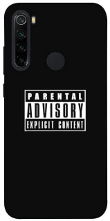 Чохол на Xiaomi Redmi Note 8 Parental Advisory Label фото 1 з 1