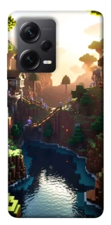 Чохол на Xiaomi Redmi Note 12 Pro 5G Minecraft sunset фото 1 з 1