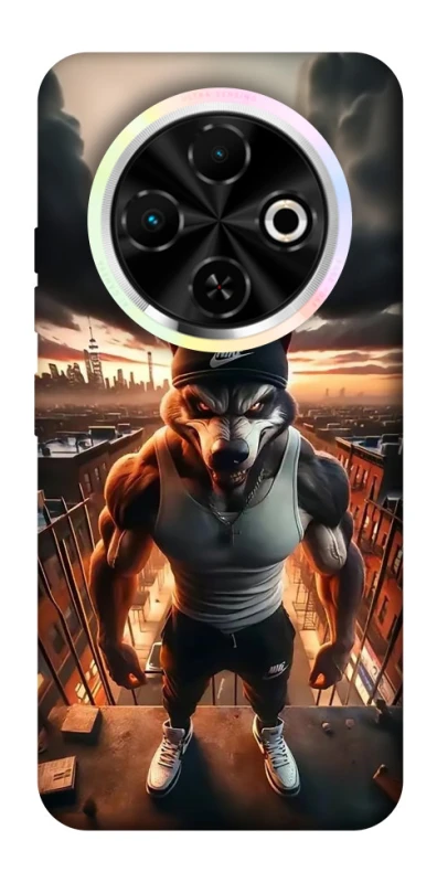 Чехол на TECNO Spark 30C Волк фото 1 из 1