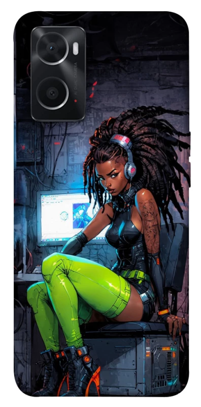 Чехол на Oppo A76 4G Cyber girl фото 1 из 1