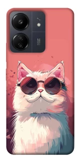 Чохол на Xiaomi Poco C65 Сat with glasses фото 1 з 1