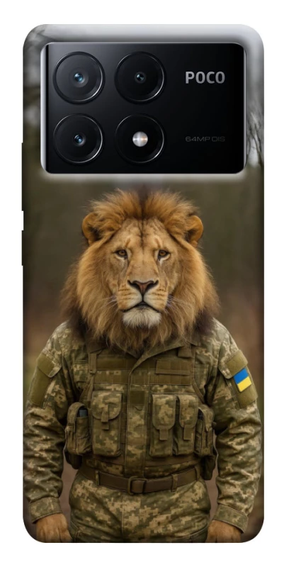 Чохол на Xiaomi Poco X6 Лев захисник фото 1 з 1