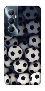 Чехол на Realme C65 4G Футбольные мячи фото 1 из 1
