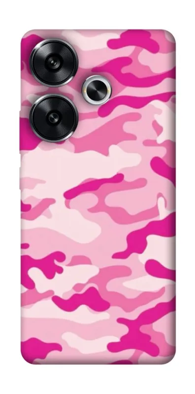 Чехол на Xiaomi Poco F6 camouflage pink фото 1 из 1