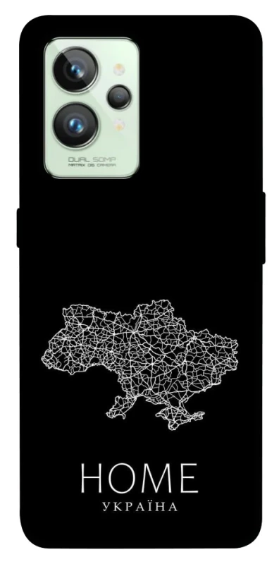 Чохол на Realme GT2 Ukraine black map фото 1 з 1