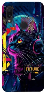 Чехол на Xiaomi Redmi Note 7 / Note 7 Pro / Note 7s Cyber Cat v2 фото 1 из 1