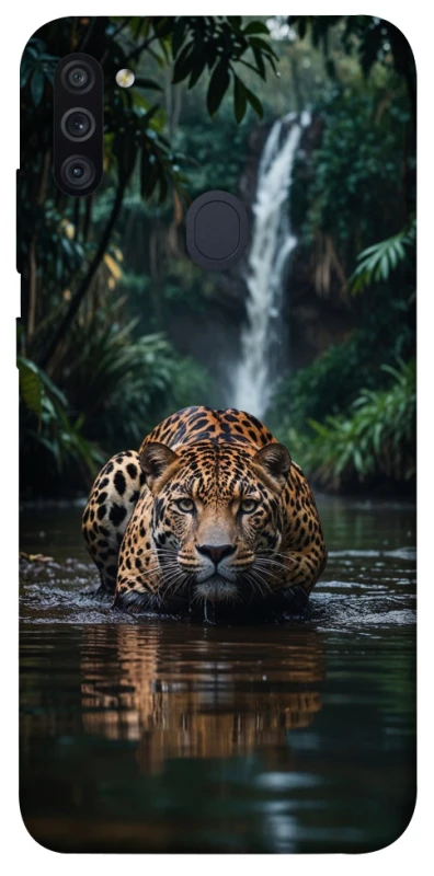Чохол на Samsung Galaxy M11 Leopard in water фото 1 з 1