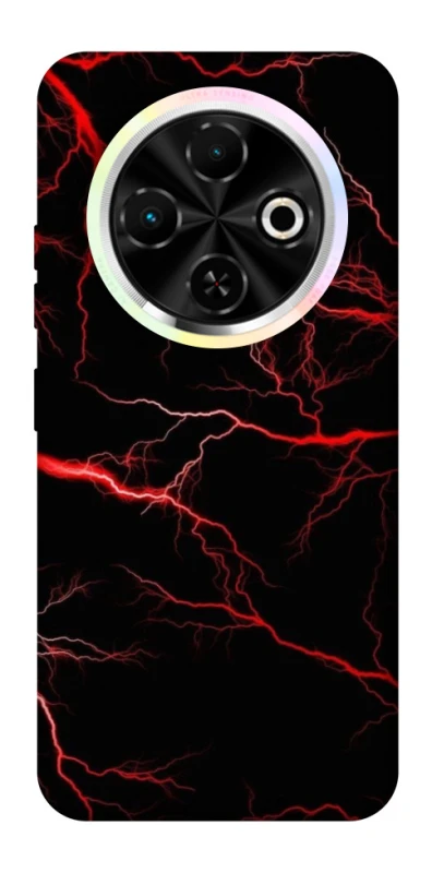 Чехол на TECNO Spark 30C Красная молния фото 1 из 1