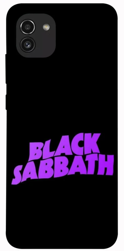 Чохол на Samsung Galaxy A03 Black Sabbath logo ver.1 фото 1 з 1