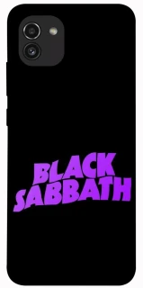 Чехол на Samsung Galaxy A03 Black Sabbath logo ver.1 фото 1 из 1