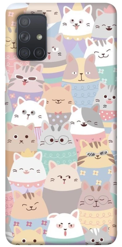 Чехол на Samsung Galaxy A71 Funny Kittens ver.2 фото 1 из 1