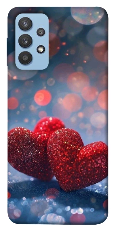 Чехол на Samsung Galaxy M32 Red hearts фото 1 из 1