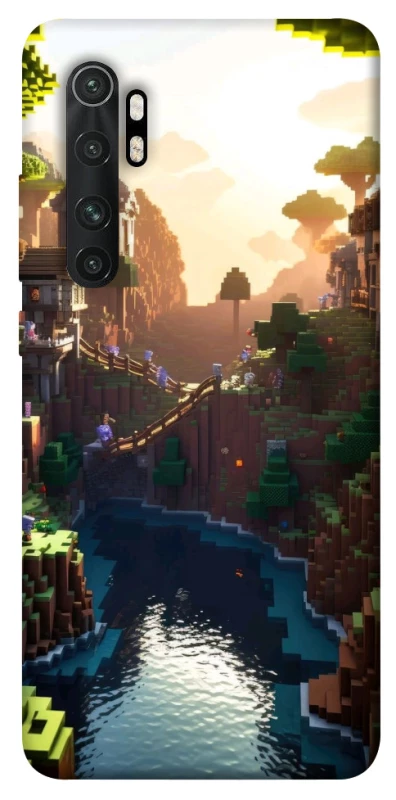 Чохол на Xiaomi Mi Note 10 Lite Minecraft sunset фото 1 з 1