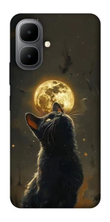 Чохол на Infinix Smart 10 Кіт під місяцем v2 фото 1 з 1