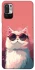 Чехол на Xiaomi Redmi Note 10 5G Сat with glasses фото 1 из 1