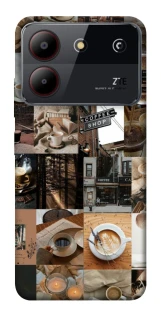 Чохол на ZTE Blade A54 4G Coffee collage ver.3 фото 1 з 1