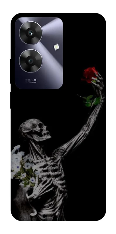 Чехол на Realme Note 60 Skeleton vs Rose фото 1 из 1