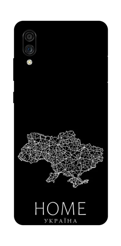 Чохол на ZTE Blade A5 (2020) Ukraine black map фото 1 з 1