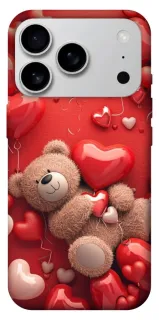 Чехол на Apple iPhone 18 Pro Max bear in hearts фото 1 из 2