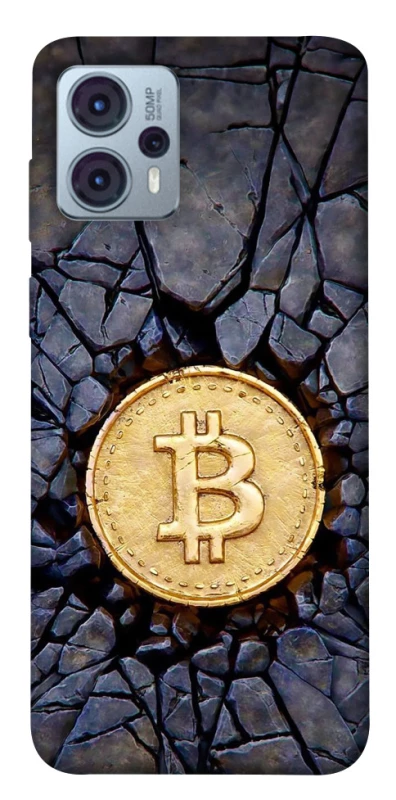 Чохол на Motorola Moto G23 Bitcoin cracks фото 1 Чохол на Motorola Moto G23 Bitcoin cracks фото 1 з 1