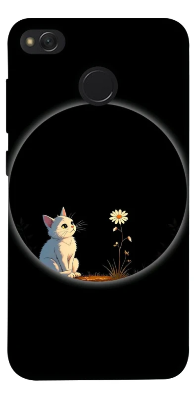 Чохол на Xiaomi Redmi 4X Cat and flower фото 1 з 1