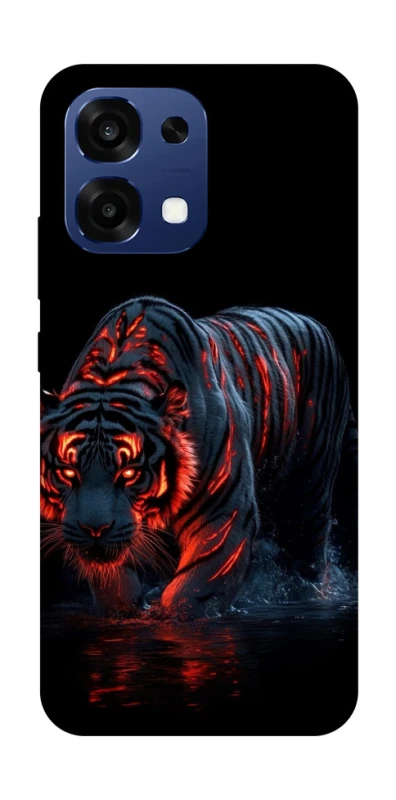 Чехол на Oppo A6 Pro 4G/5G fire tiger фото 1 из 2
