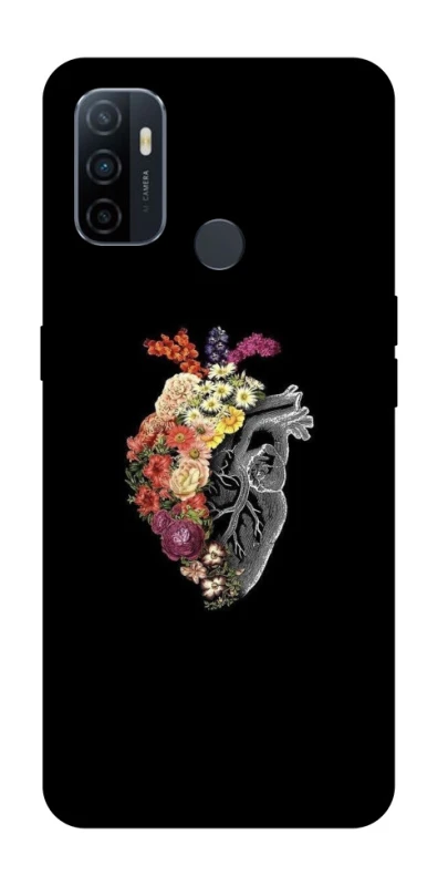 Чохол на Oppo A53 / A32 / A33 Heart with flowers фото 1 з 1