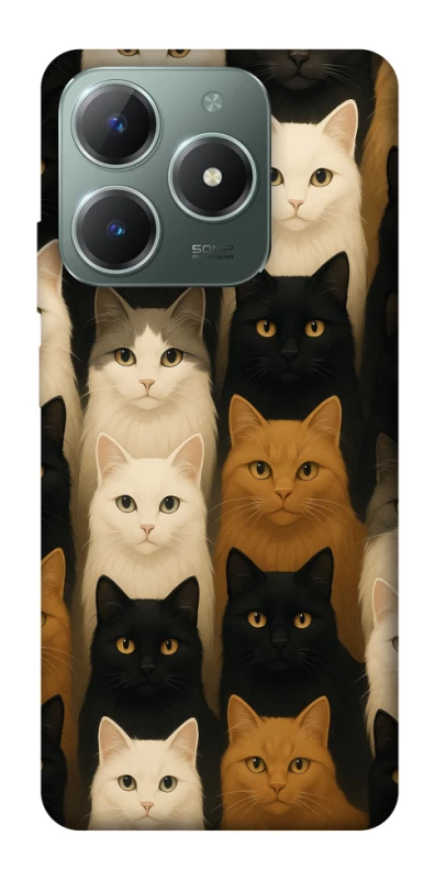 Чехол на Realme C61 Colorful Cat Collage фото 1 из 1