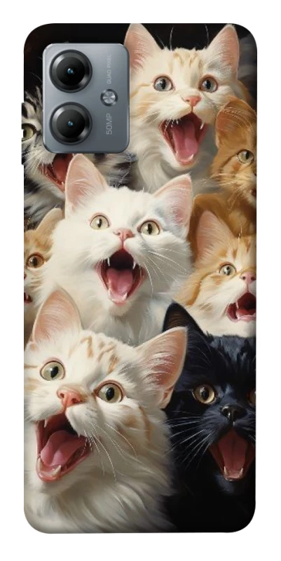 Чехол на Motorola Moto G14 Коты фото 1 из 1